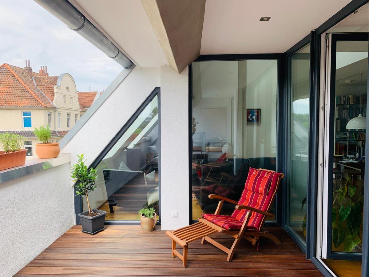 Exklusives Penthouse Im Ehemaligen Bunker Appartement Hannover Buitenkant foto